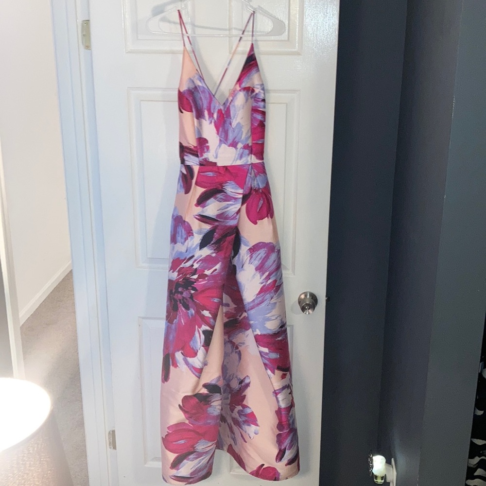 Beautiful floral design long dress